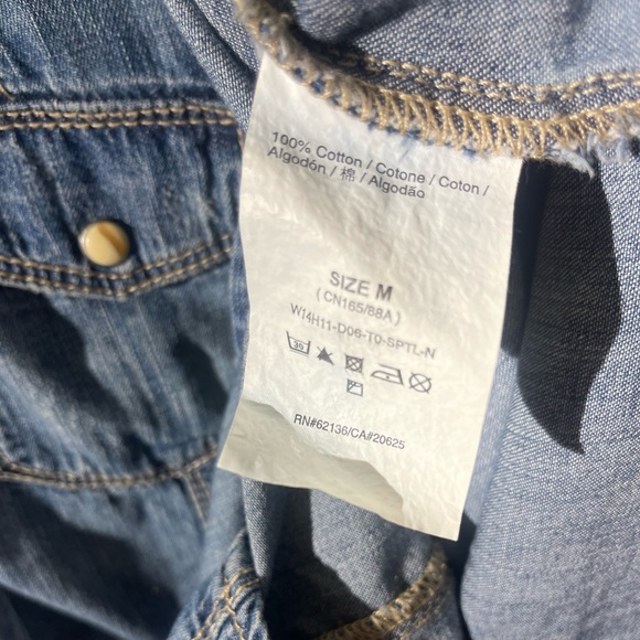 Guess Denim Shirt 
Style #W14H11D06 - Picture 6 of 6